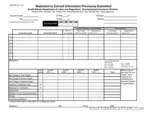 Fill Out a Valid South Dakota From 21C Template